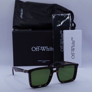 Off-White OERI13W STRATFORD 6055 Square Sunglasses – Havana/Green